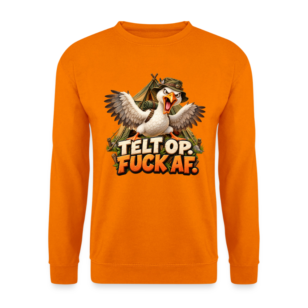 CityShirts - Sweatshirt - Telt op. Fuck af. - CS037 - orange