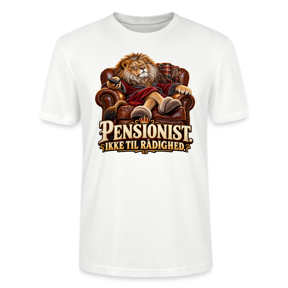 CityShirts - T-shirt - Pensionist. Ikke til rådighed. - CS030 - hvid