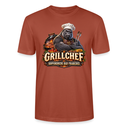 CityShirts - T-shirt - Grillchef – Uopfordrede råd frabedes - CS047 - terrakotta