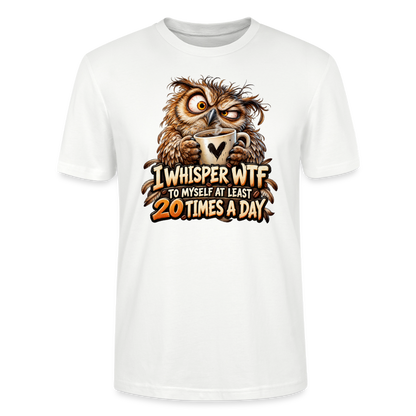 CityShirts - T-shirt - I whisper WTF to myself - CS011 - hvid