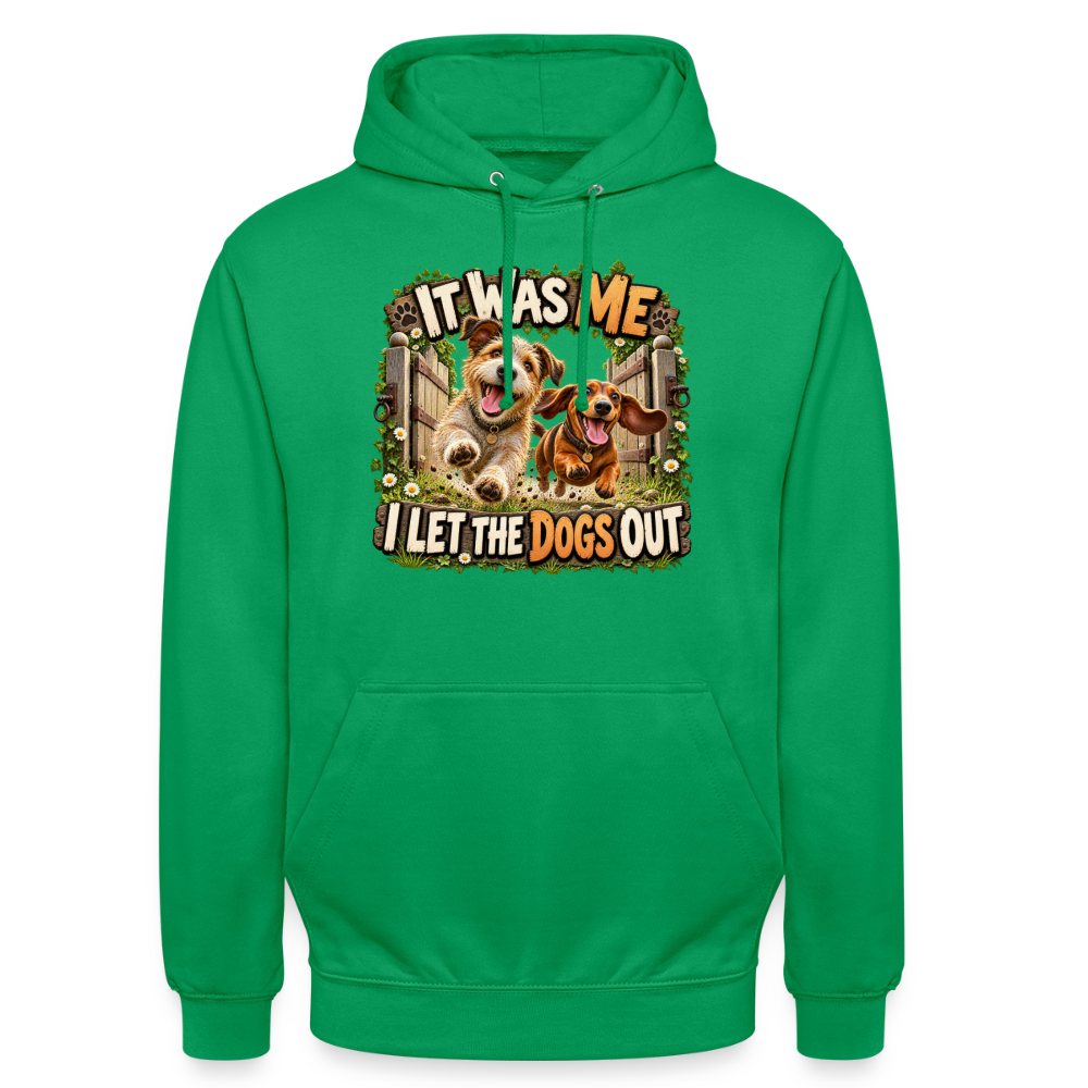 CityShirts - Hoodie - It was me – I let the dogs out - CS013 - kelly grøn
