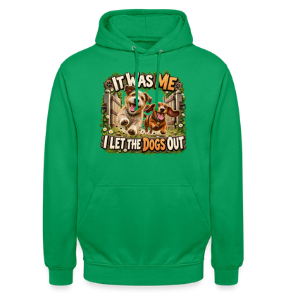 CityShirts - Hoodie - It was me – I let the dogs out - CS013 - kelly grøn
