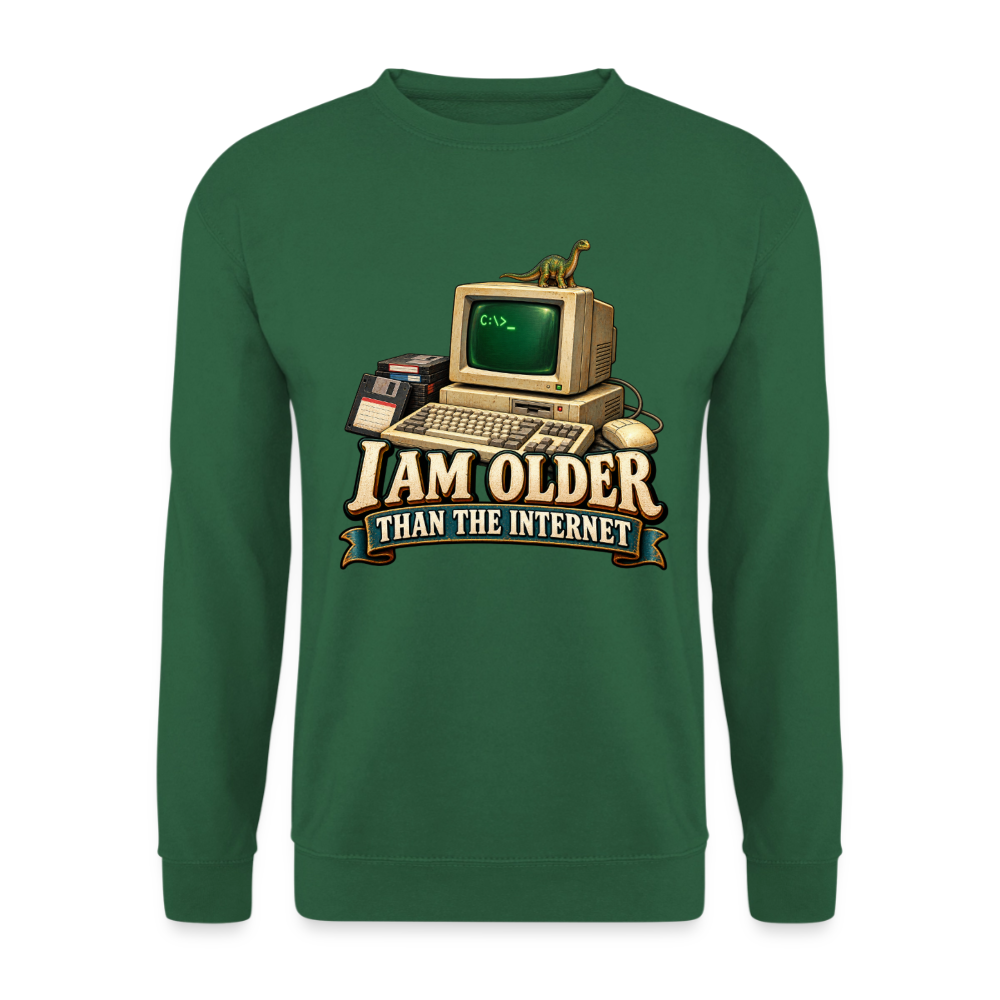 CityShirts - Sweatshirt - I am older than the internet - CS022 - grøn