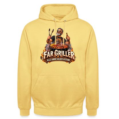 CityShirts - Hoodie - Far griller – Alle andre holder afstand - CS055 - citrongul