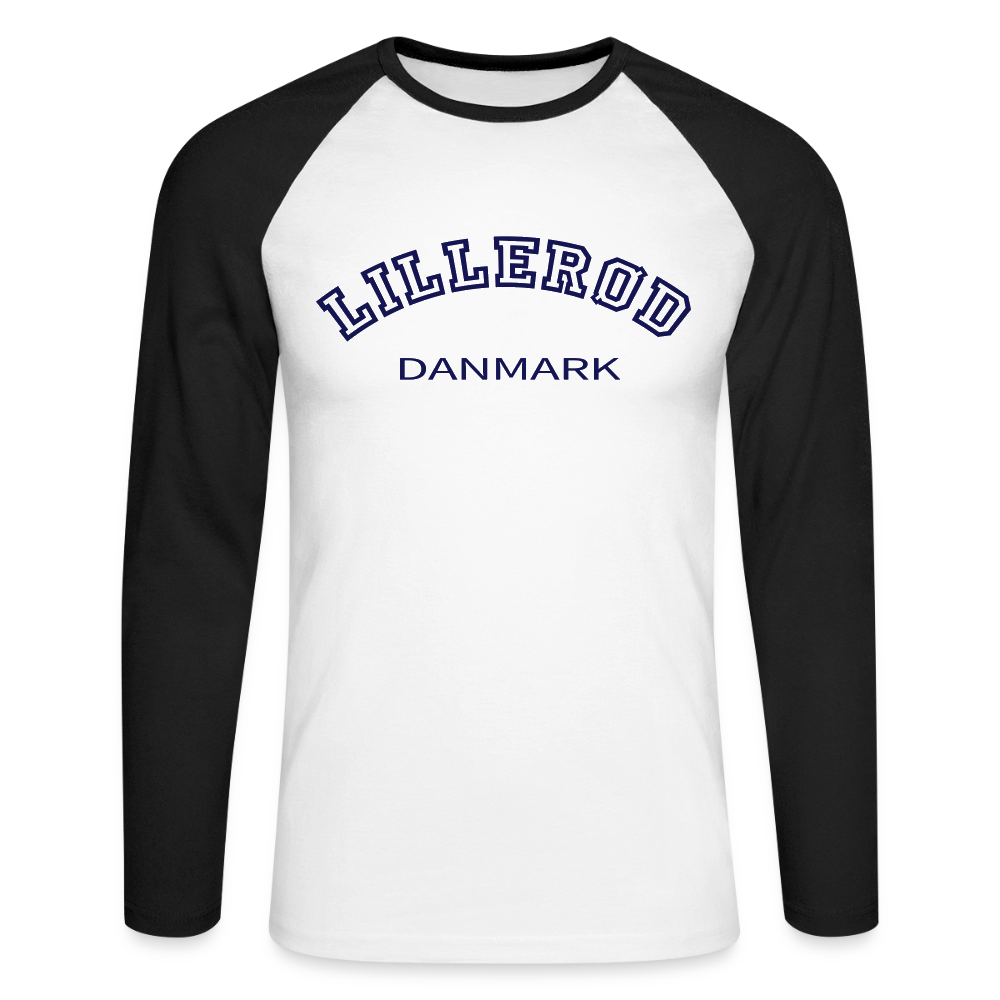 CityShirt - Baseball T-Shirt - Lillerød - hvid/sort