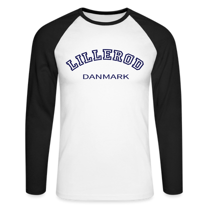 CityShirt - Baseball T-Shirt - Lillerød - hvid/sort
