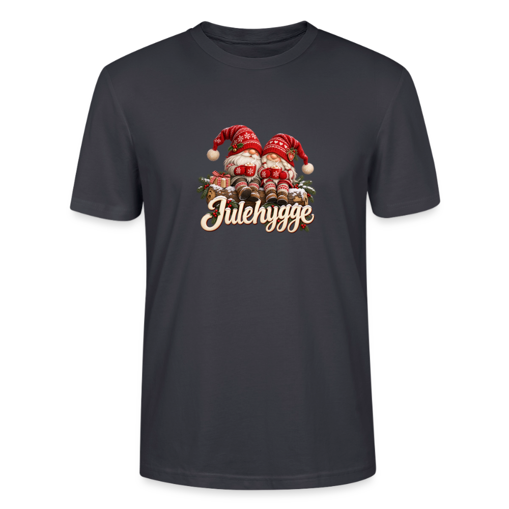 CityShirts - T-shirt - Julehygge – nisser og varm kakao - CS062 - mørk gråblå