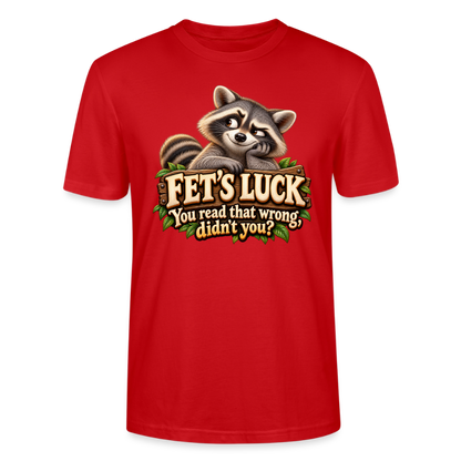 CityShirts - T-shirt - Fet’s Luck – You read that wrong, didn’t you? - CS003 - rød