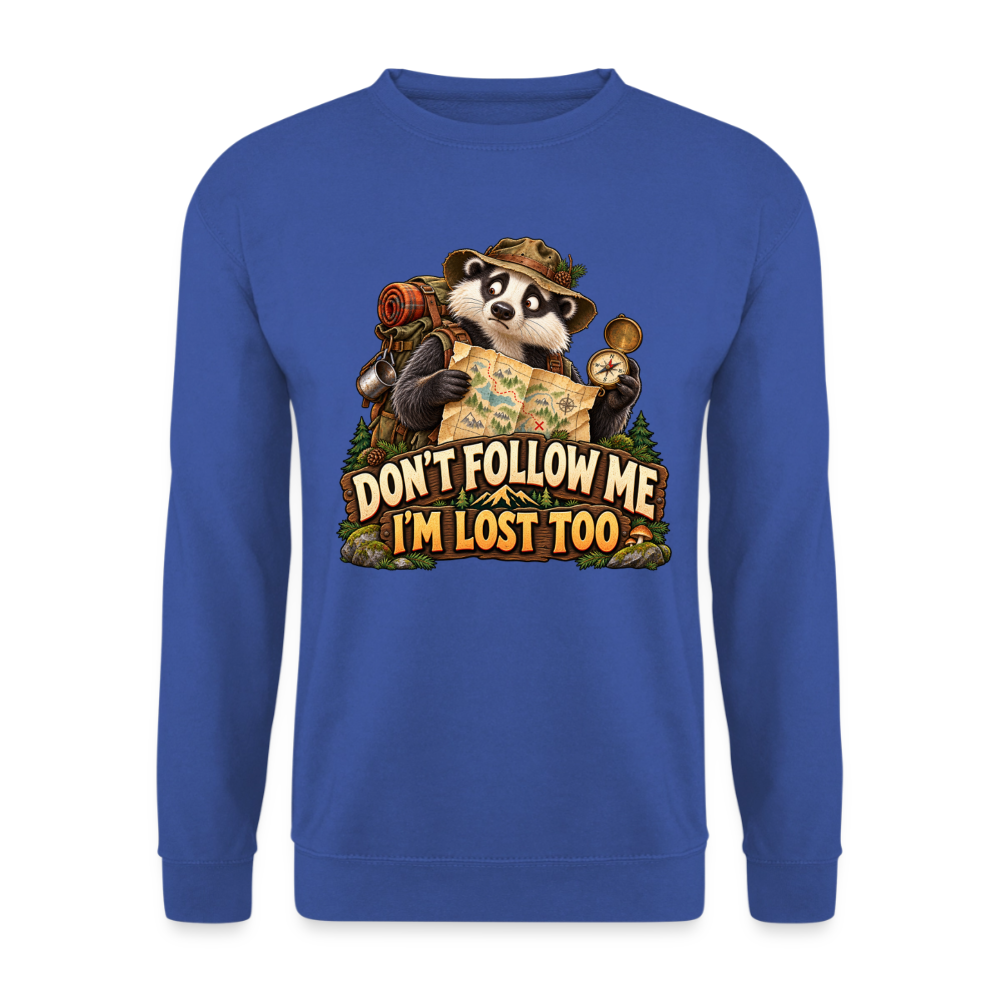 CityShirts - Sweatshirt - Don’t follow me – I’m lost too - CS019 - kongeblå