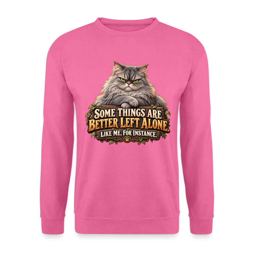 CityShirts - Sweatshirt - Better left alone – Like me, for instance - CS015 - pink