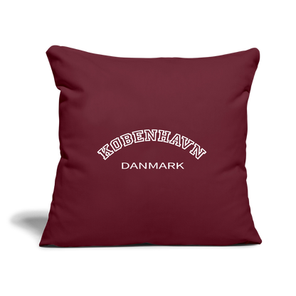 Sofapudebetræk 45 x 45 cm - København - burgundy