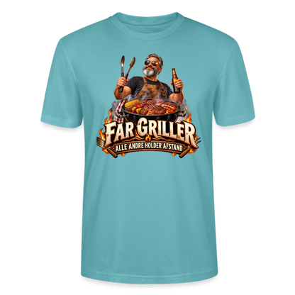CityShirts - T-shirt - Far griller – Alle andre holder afstand - CS055 - pastelturkis