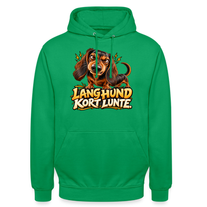 CityShirts - Hoodie - Lang Hund – Kort Lunte - CS026 - kelly grøn