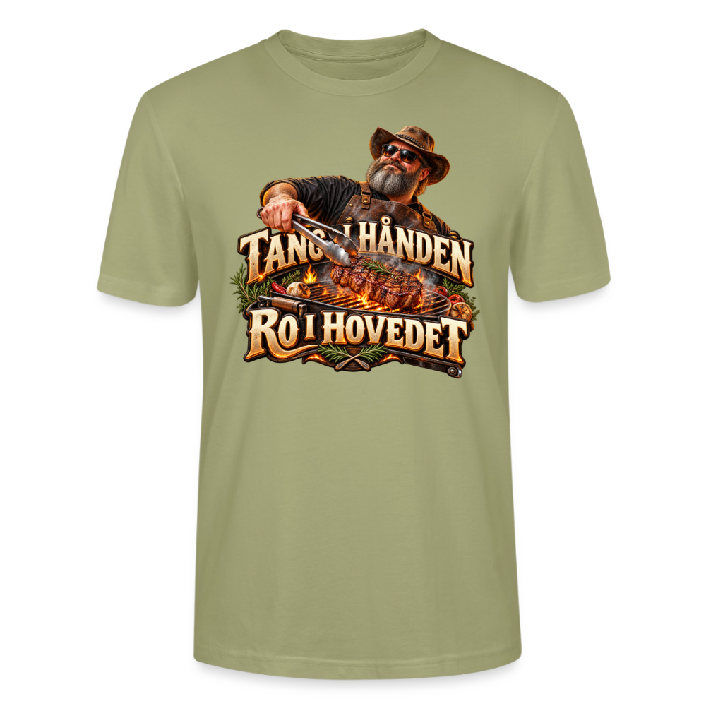 CityShirts - T-shirt - Tang i hånden – Ro i hovedet - CS050 - grågrøn