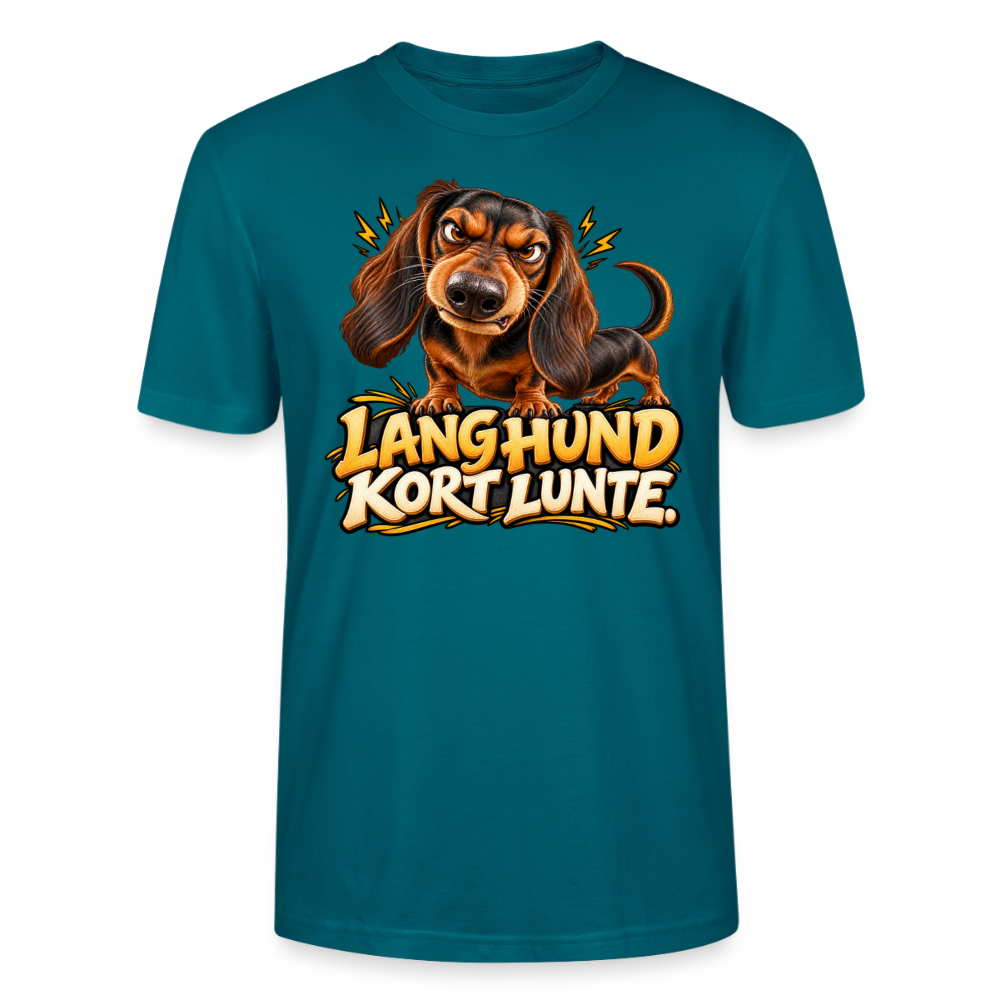 CityShirts - T-shirt - Lang Hund – Kort Lunte - CS026 - havblå