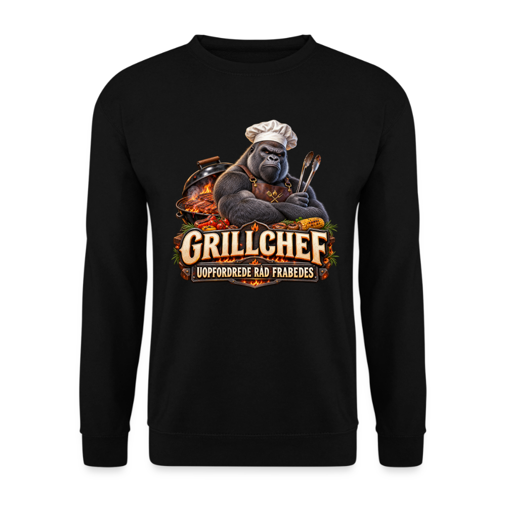 CityShirts - Sweatshirt - Grillchef – Uopfordrede råd frabedes - CS047 - sort