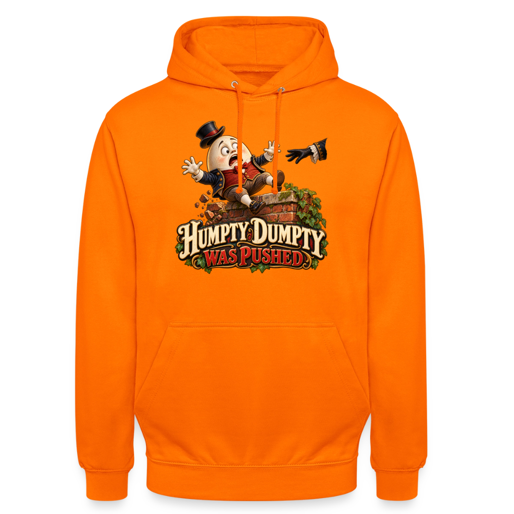 CityShirts - Hoodie - Humpty Dumpty was pushed - CS016 - orange