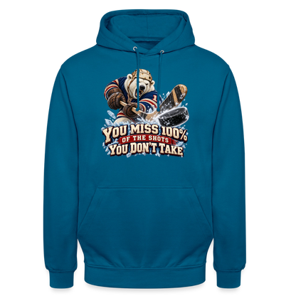 CityShirts - Hoodie - Take the shot - CS001 - dybt havblå 