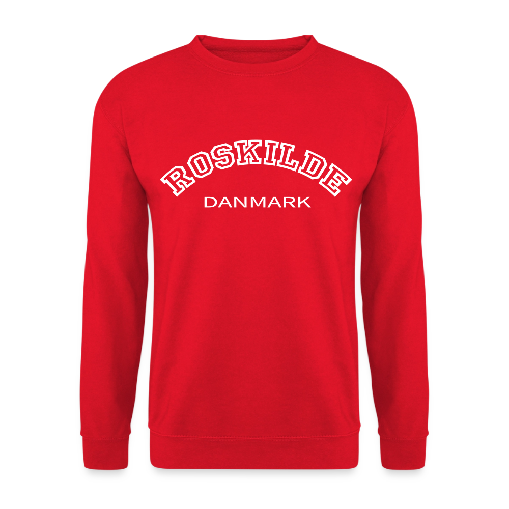 Sweatshirt unisex - Roskilde - rød