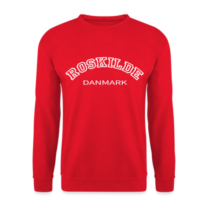 Sweatshirt unisex - Roskilde - rød