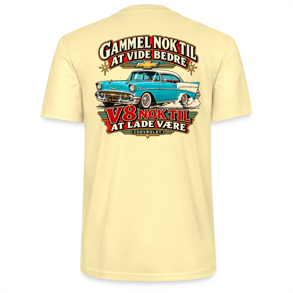 Carshirt T201 Chevrolet - cremefarvet