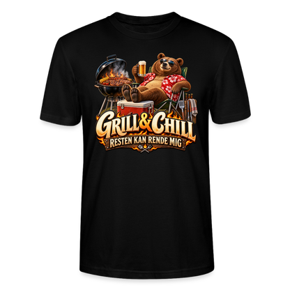 CityShirts - T-shirt - Grill & Chill – Resten kan rende mig - CS049 - sort