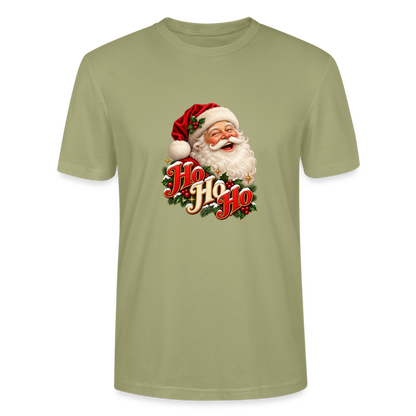 CityShirts - T-shirt - Ho Ho Ho – julemandens grin - CS063 - grågrøn