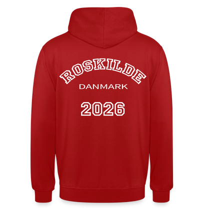 Hættetrøje unisex - Roskilde 2026 - rød