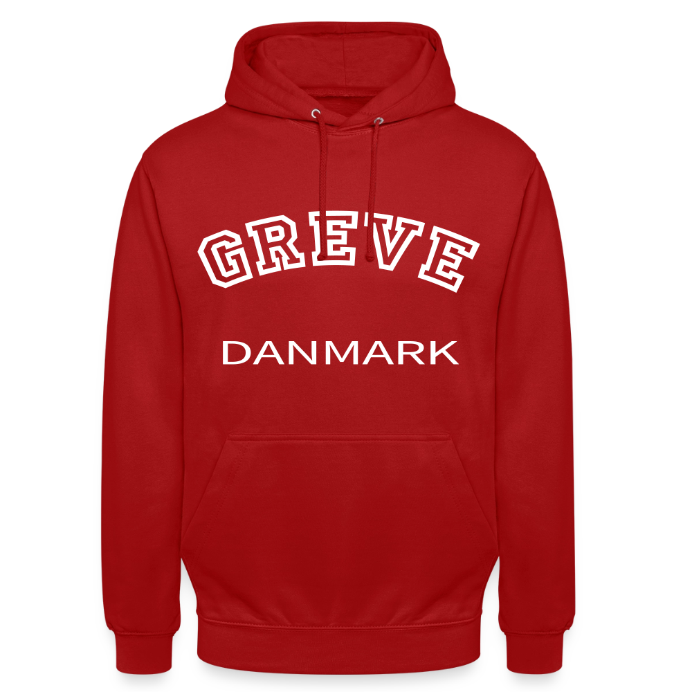 CityShirt - Hoodie - Greve - rød