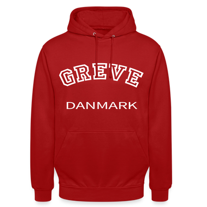 CityShirt - Hoodie - Greve - rød