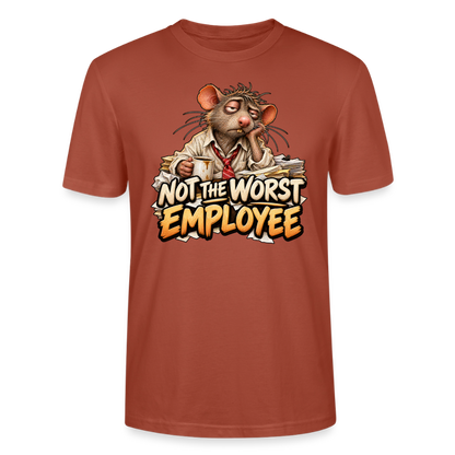 CityShirts - T-shirt - Not the worst employee - CS020 - terrakotta