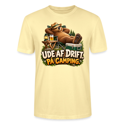 CityShirts - T-shirt - Ude af drift. På camping. - CS035 - cremefarvet