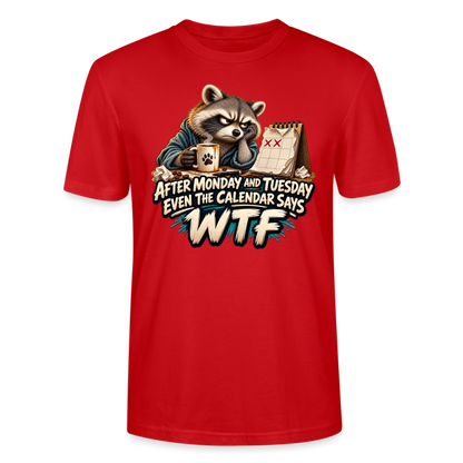CityShirts - T-shirt - Even the calendar says WTF - CS014 - rød