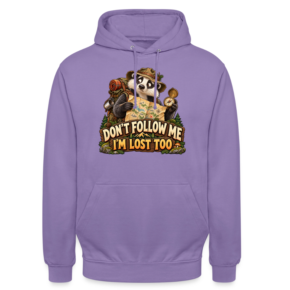 CityShirts - Hoodie - Don’t follow me – I’m lost too - CS019 - lavendel