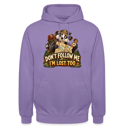 CityShirts - Hoodie - Don’t follow me – I’m lost too - CS019 - lavendel