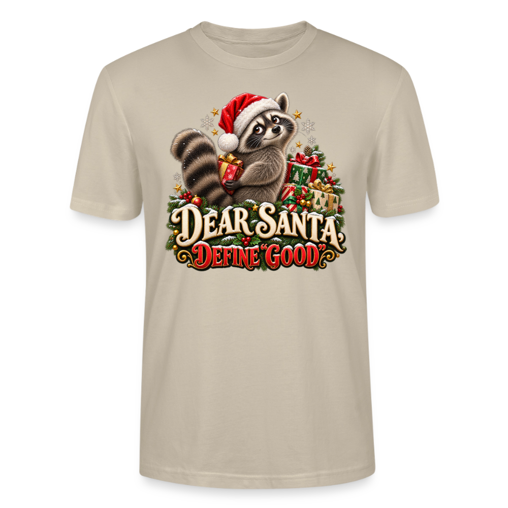 CityShirts - T-shirt - Dear Santa, define good – julevaskebjørn - CS028 - beige