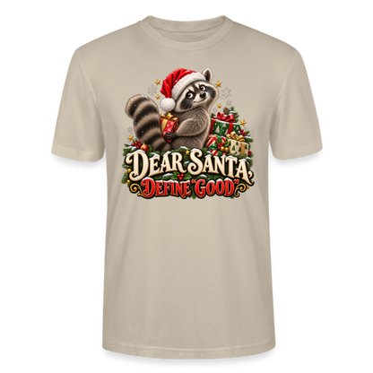 CityShirts - T-shirt - Dear Santa, define good – julevaskebjørn - CS028 - beige