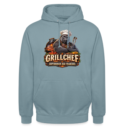 CityShirts - Hoodie - Grillchef – Uopfordrede råd frabedes - CS047 - gråblå