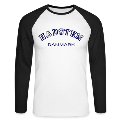 CityShirt - Baseball T-Shirt - Hadsten - hvid/sort