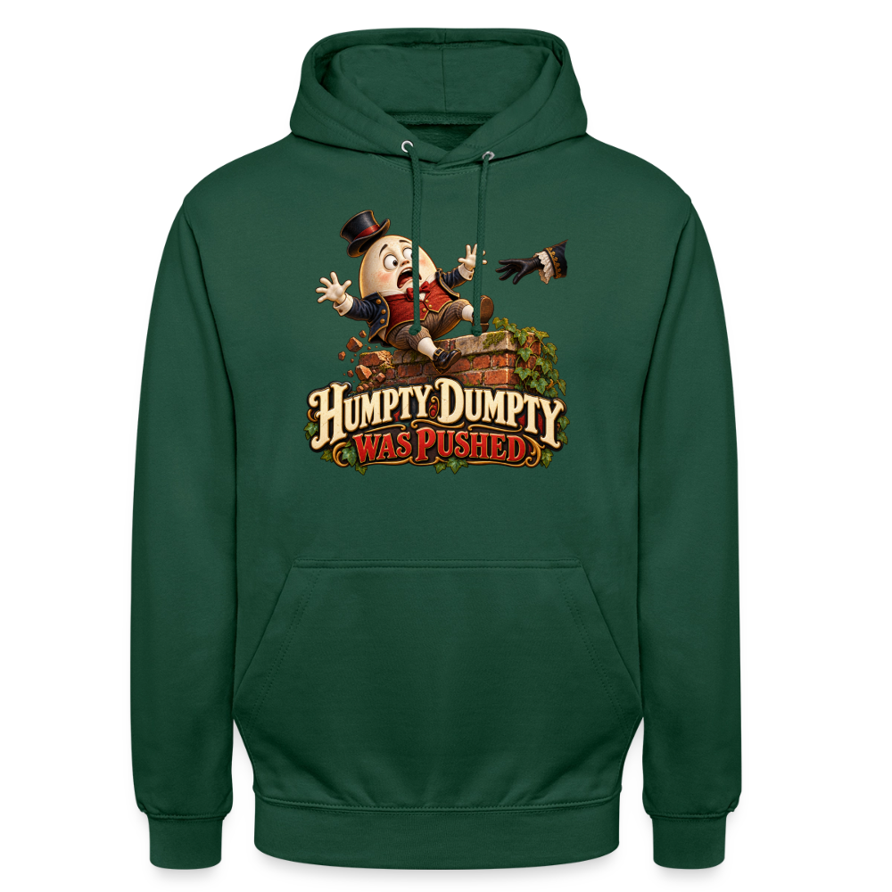 CityShirts - Hoodie - Humpty Dumpty was pushed - CS016 - flaskegrøn