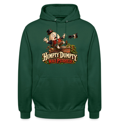 CityShirts - Hoodie - Humpty Dumpty was pushed - CS016 - flaskegrøn