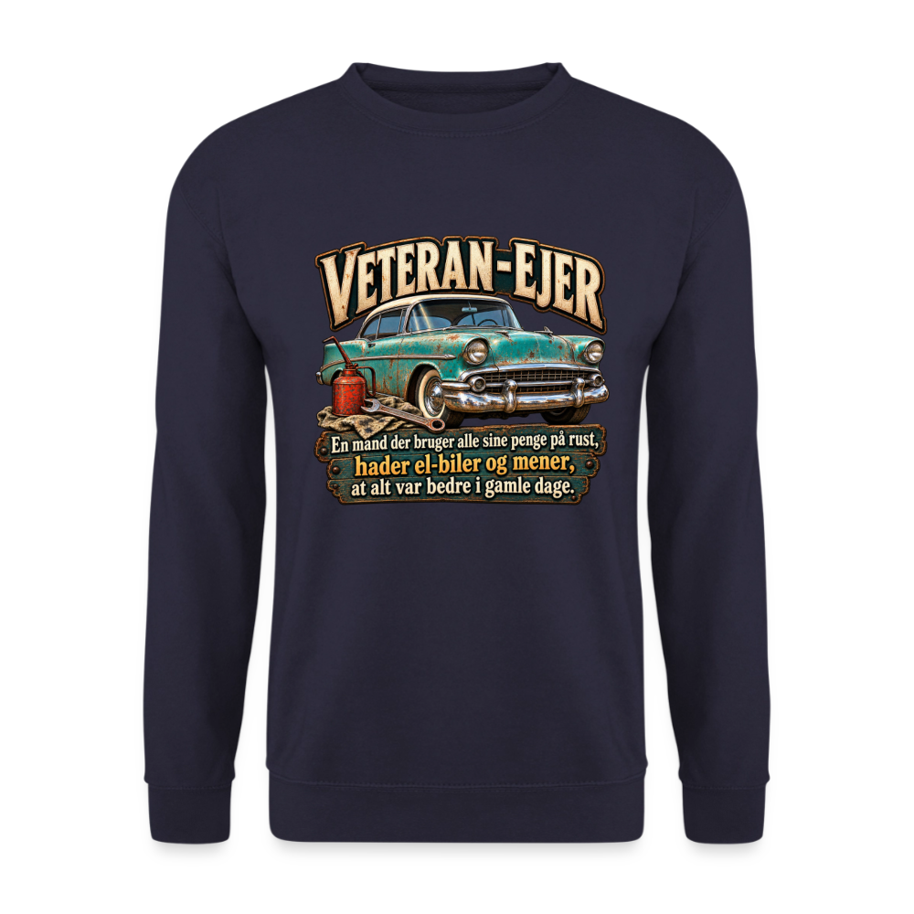 CityShirts - Sweatshirt - Veteran-ejer - CS017 - marineblå