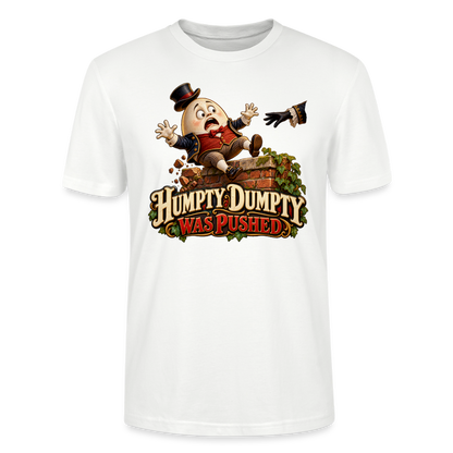 CityShirts - T-shirt - Humpty Dumpty was pushed - CS016 - hvid