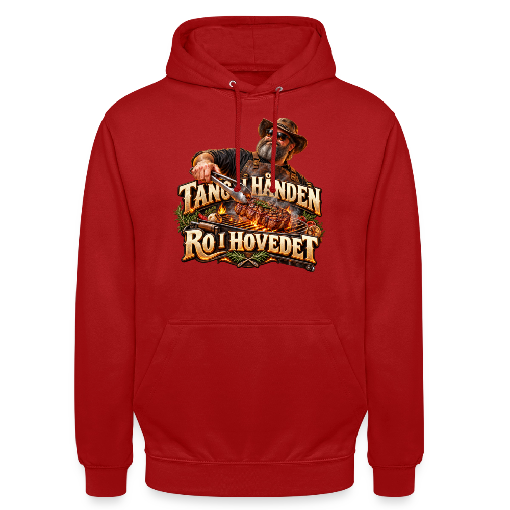 CityShirts - Hoodie - Tang i hånden – Ro i hovedet - CS050 - rød