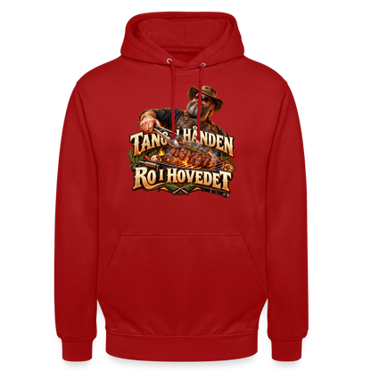 CityShirts - Hoodie - Tang i hånden – Ro i hovedet - CS050 - rød