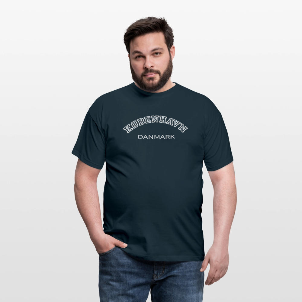 Herre-T-shirt - København - marineblå