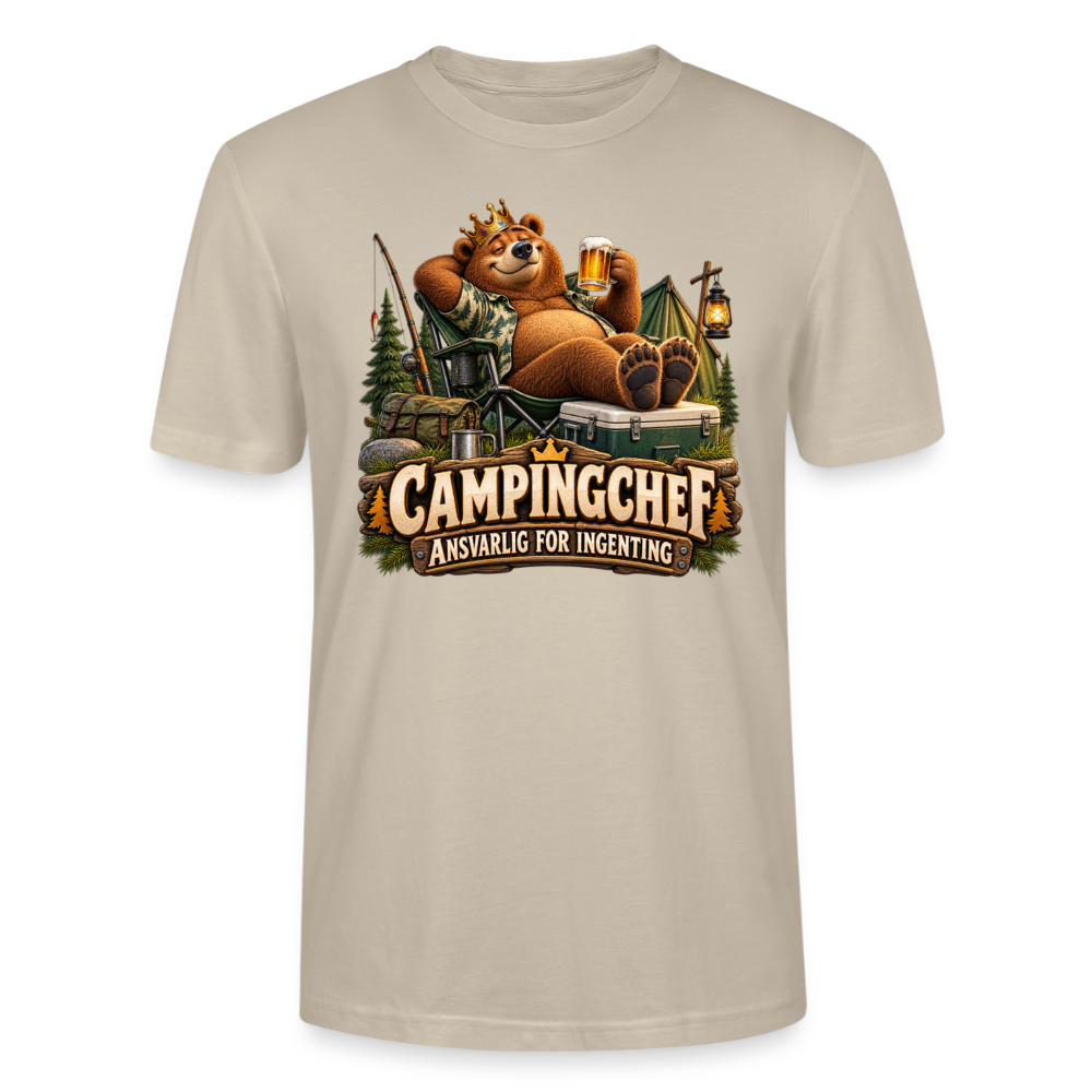 CityShirts - T-shirt - Campingchef – Ansvarlig for ingenting - CS038 - beige