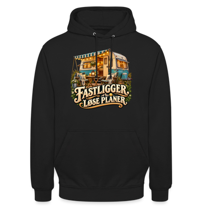 CityShirts - Hoodie - Fastligger. Løse planer. - CS031 - sort
