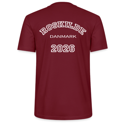 T-shirt unisex - Roskilde 2026 - burgunder-rød