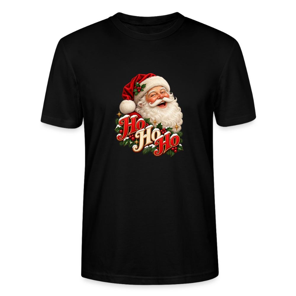 CityShirts - T-shirt - Ho Ho Ho – julemandens grin - CS063 - sort